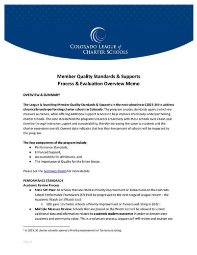 Member Quality Standards & Supports (PDF)