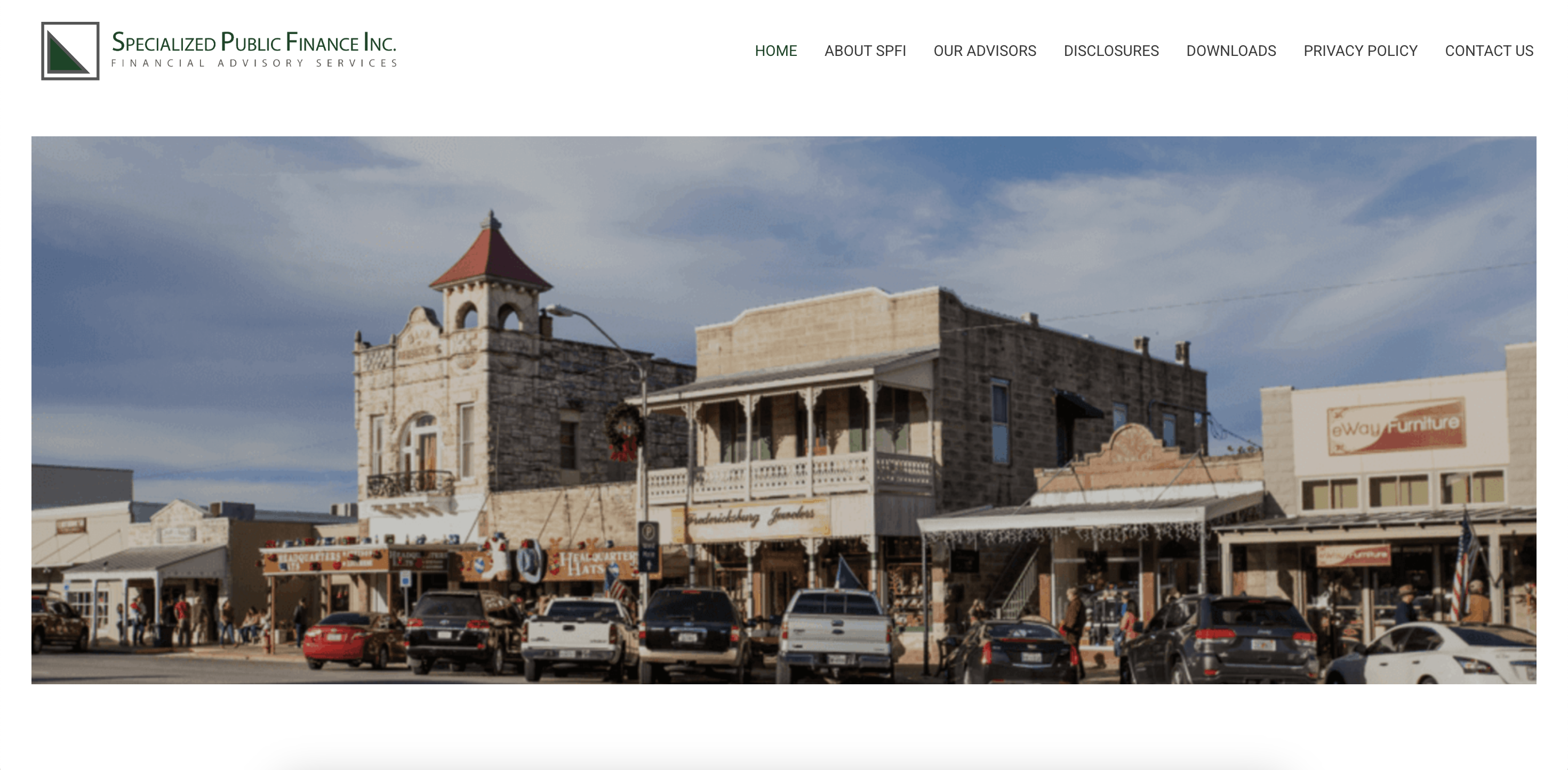 Specialized Public Finance homepage screenshot