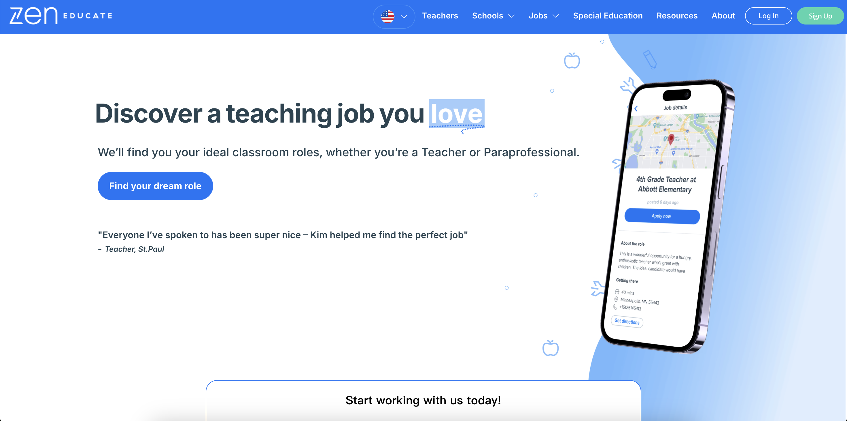 Zen Educate homepage screenshot.png