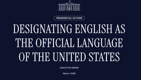 Designating English as the Official Language of The United States